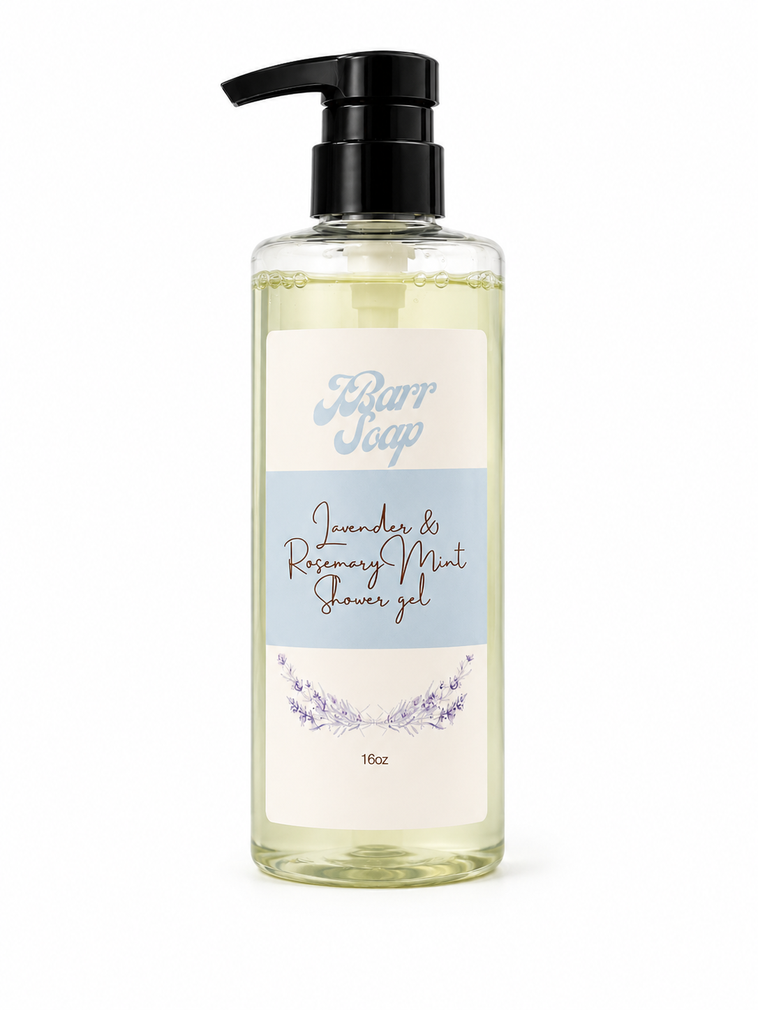 Lavender and Rosemary Mint Shower Gel 16 oz