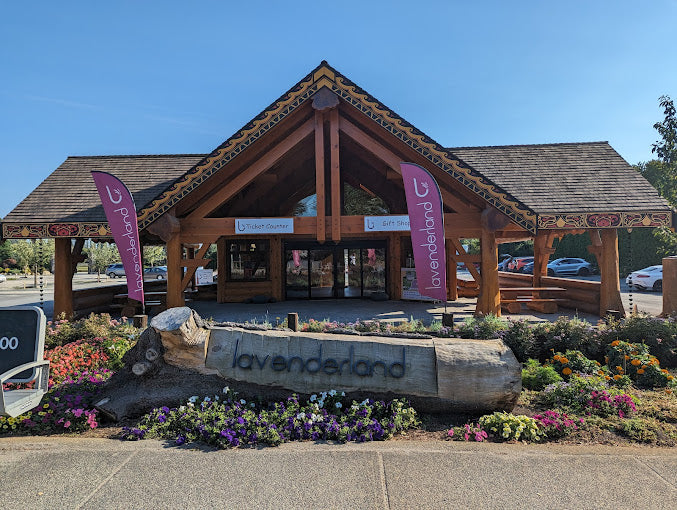 Complimentary on-site parking beside the Lavenderland entrance