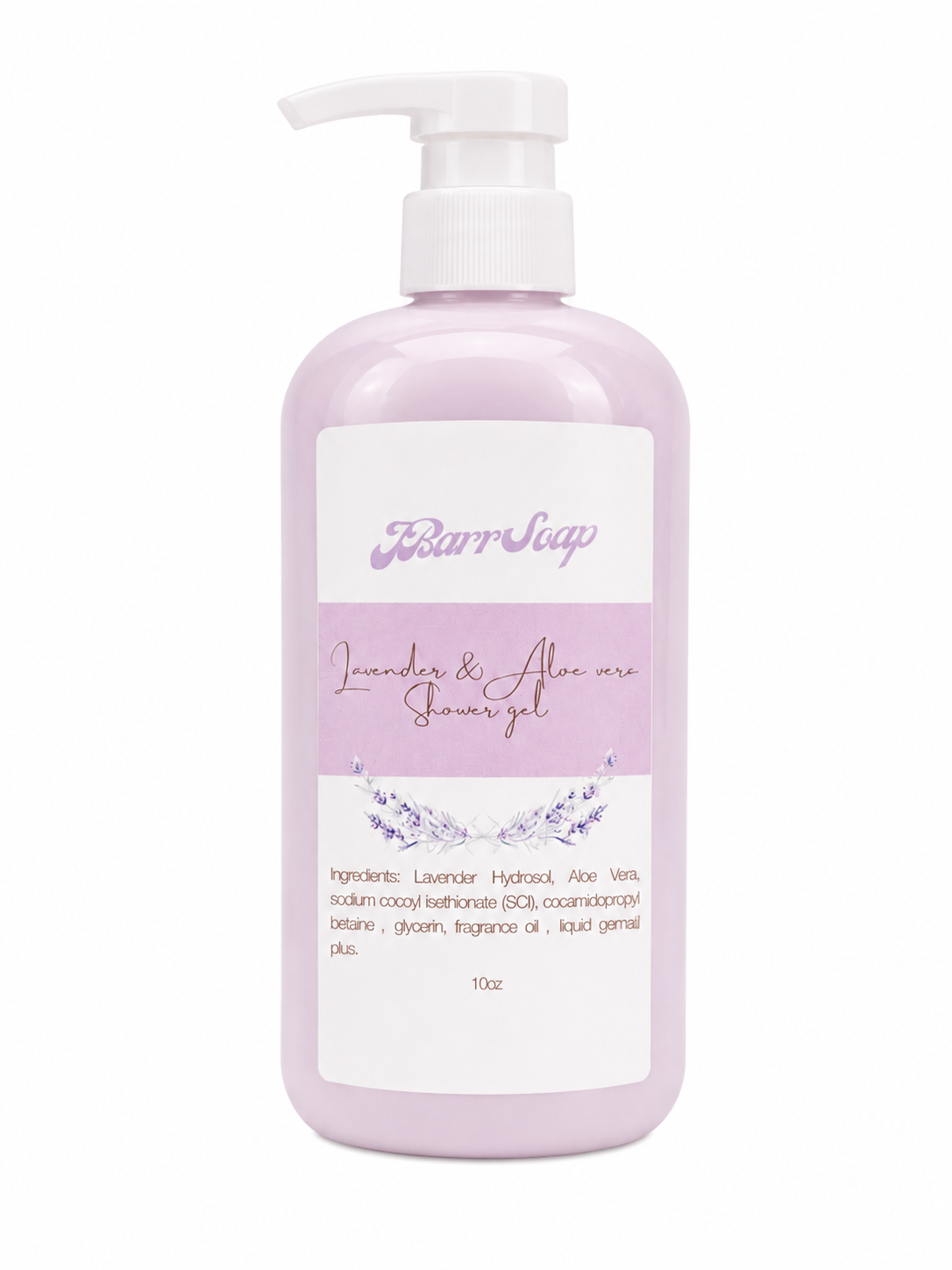 Lavender and Aloe Vera Shower Gel 10 oz