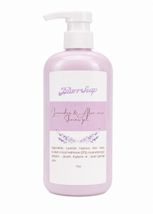 Lavender and Aloe Vera Shower Gel 10 oz
