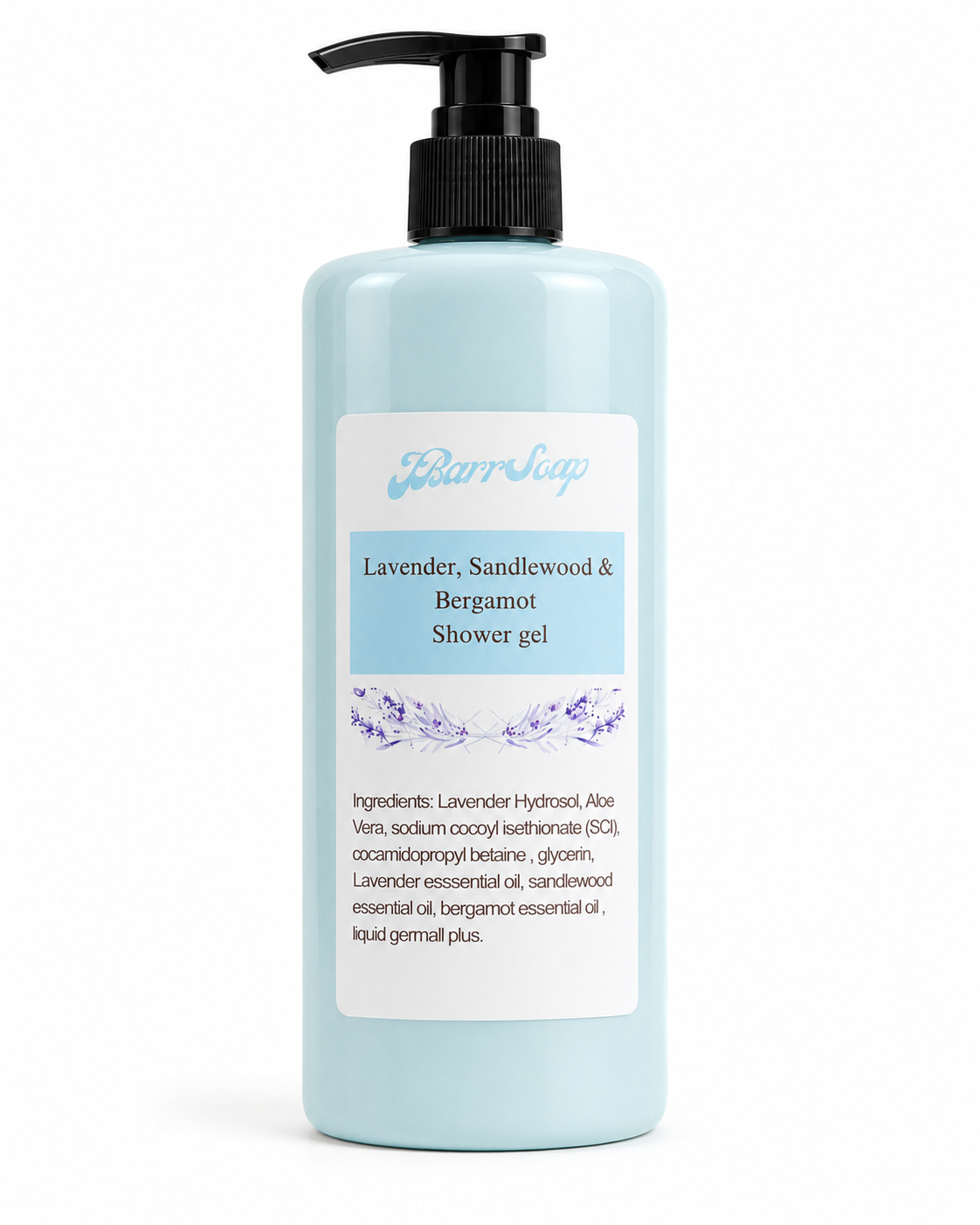 Lavender, Sandalwood and Bergamot Shower Gel 10 oz