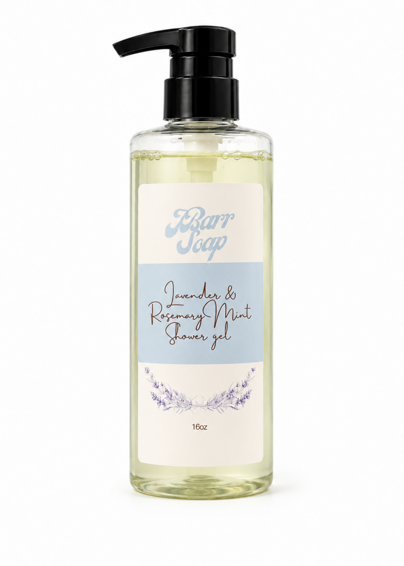 Lavender and Rosemary Mint Shower Gel 16 oz