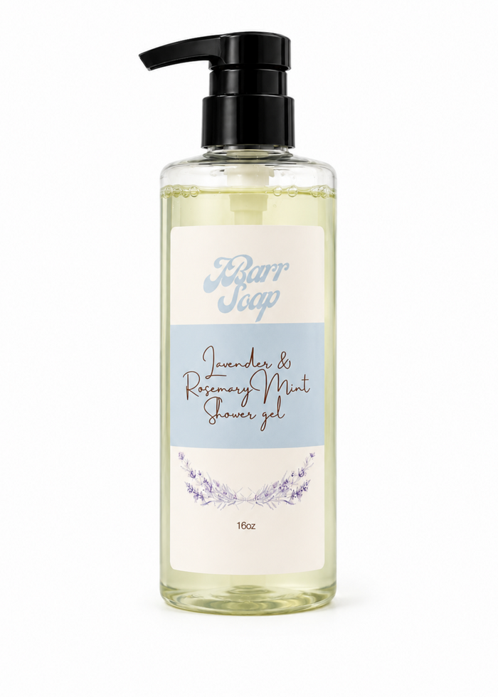 Lavender and Rosemary Mint Shower Gel 16 oz